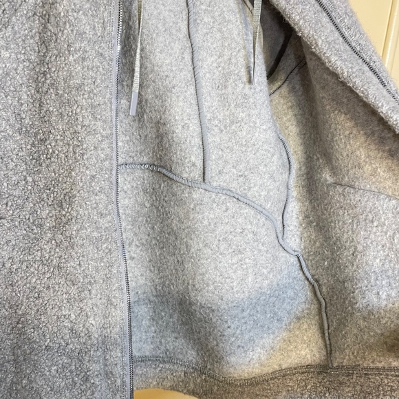 Lululemon Wool Gray Hooded Jacket - Picture 7 of 10